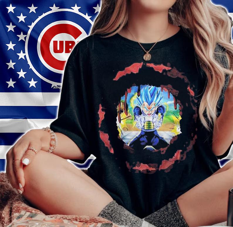 Vegeta Laser Cannon Chest Shirt woman shirt