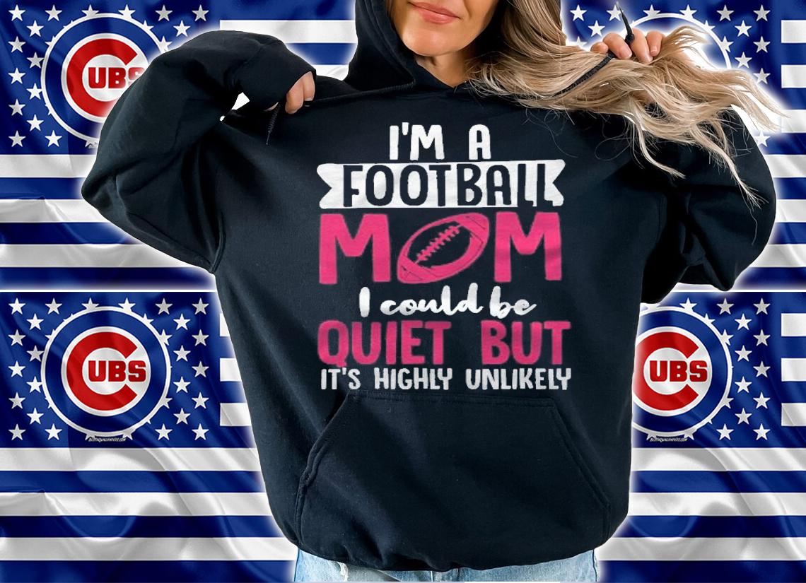 Womens Cute Football Team Mom Shirt hoodie