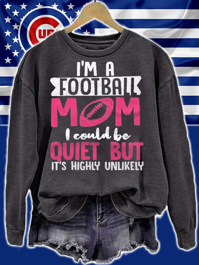 Womens Cute Football Team Mom Shirt sweatshirt