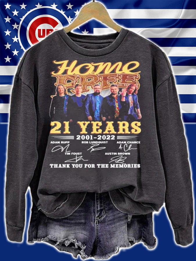 Home Free Band 21 Years 2001 2022 Signatures Thank You For The Memories t-shirt sweatshirt