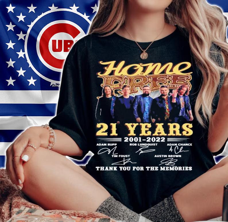 Home Free Band 21 Years 2001 2022 Signatures Thank You For The Memories t-shirt woman shirt
