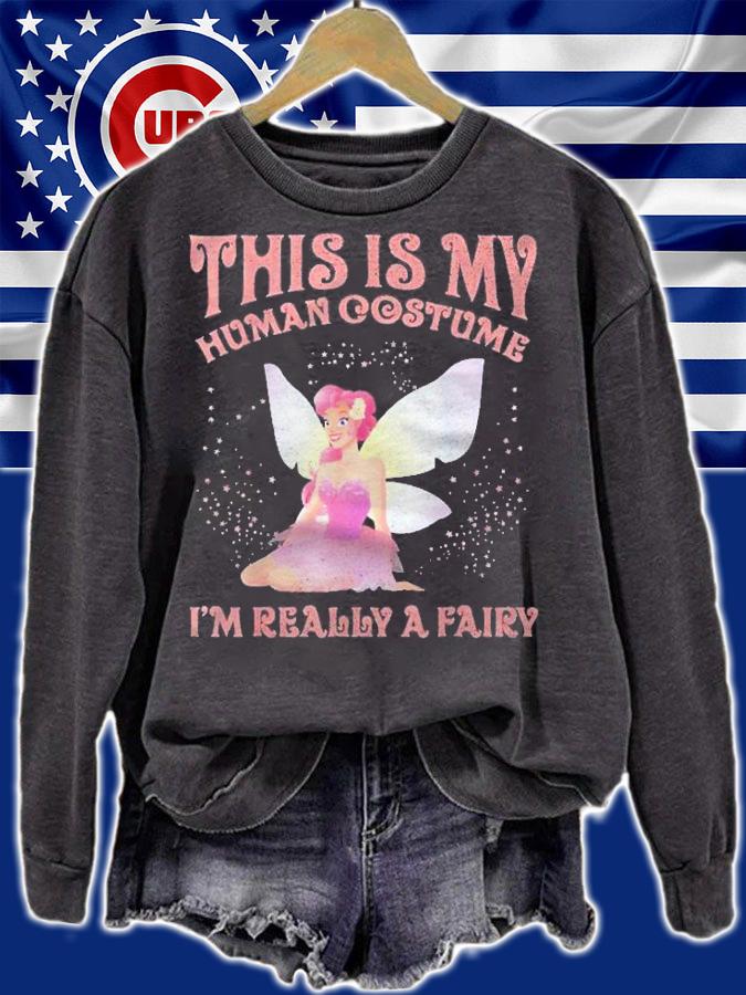 Kids Fairy Party Human Costume Im Really A Fairy Shirt sweatshirt
