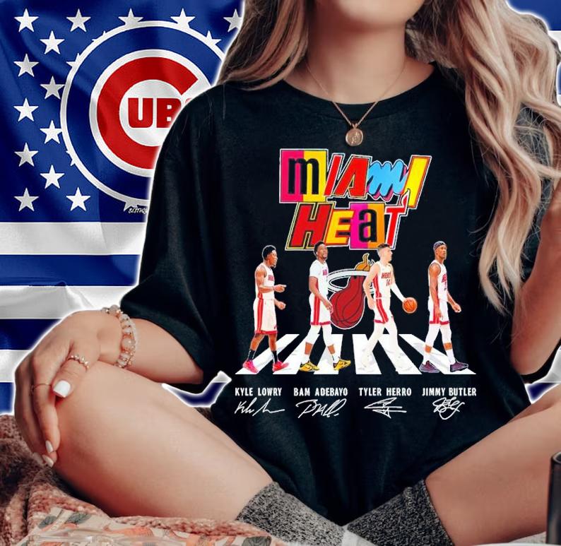 Miami Heat Abbey Road signatures shirt woman shirt