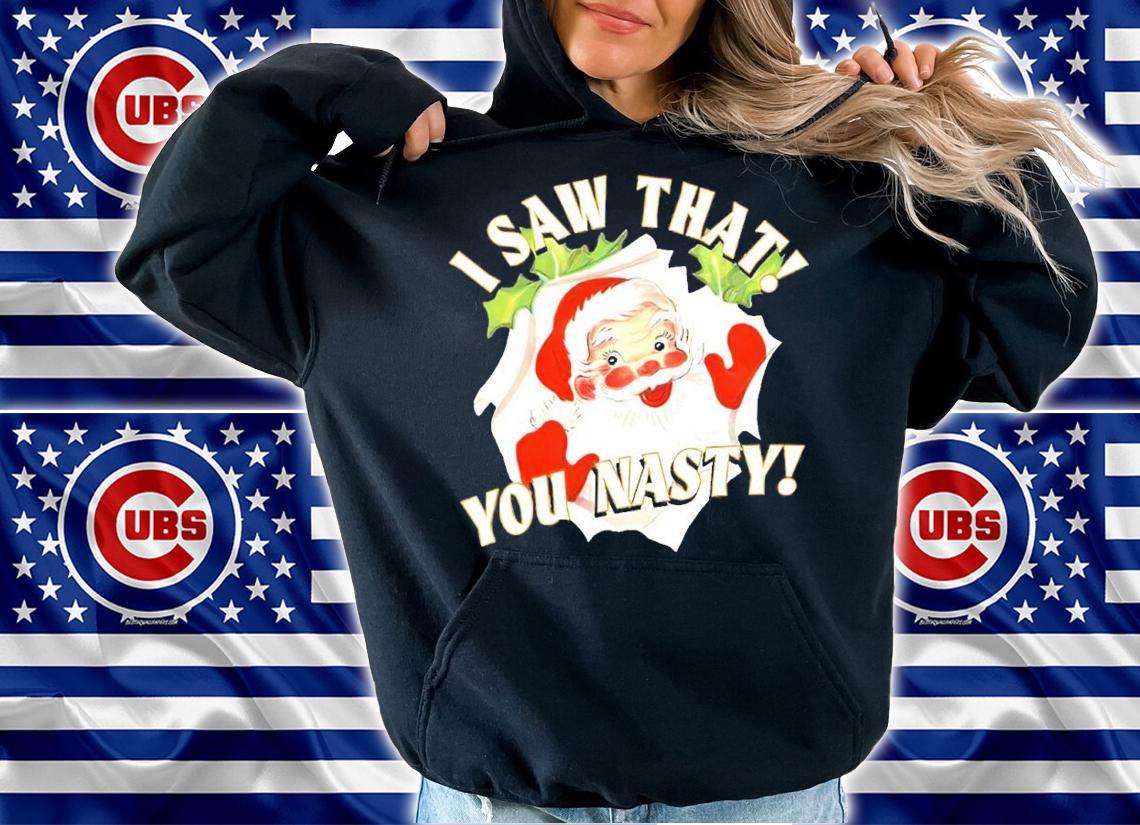 Santa Claus I Saw That You Nasty Shirt hoodie