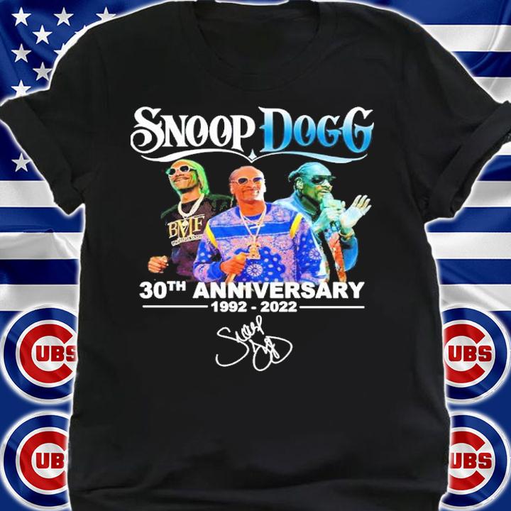 Snoop Dogg 30th Anniversary 1992-2022 Signatures Shirt