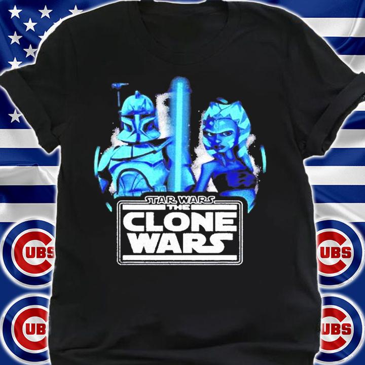 Star Wars The Clone Wars Ahsoka & Rex Lightsaber Portrait T-Shirt