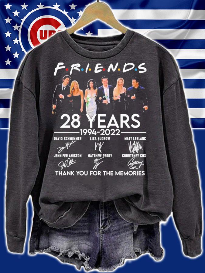 Friends 28 years 1994-2022 signatures shirt