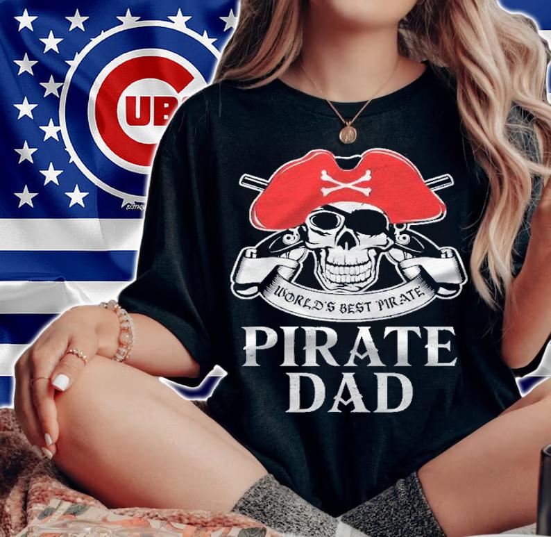 Mens Pirate Dad Shirt Worlds Best Pirate Shirt woman shirt