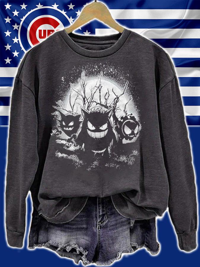 Pokemon Gastly Haunter Gengar moonlight T-shirt sweatshirt