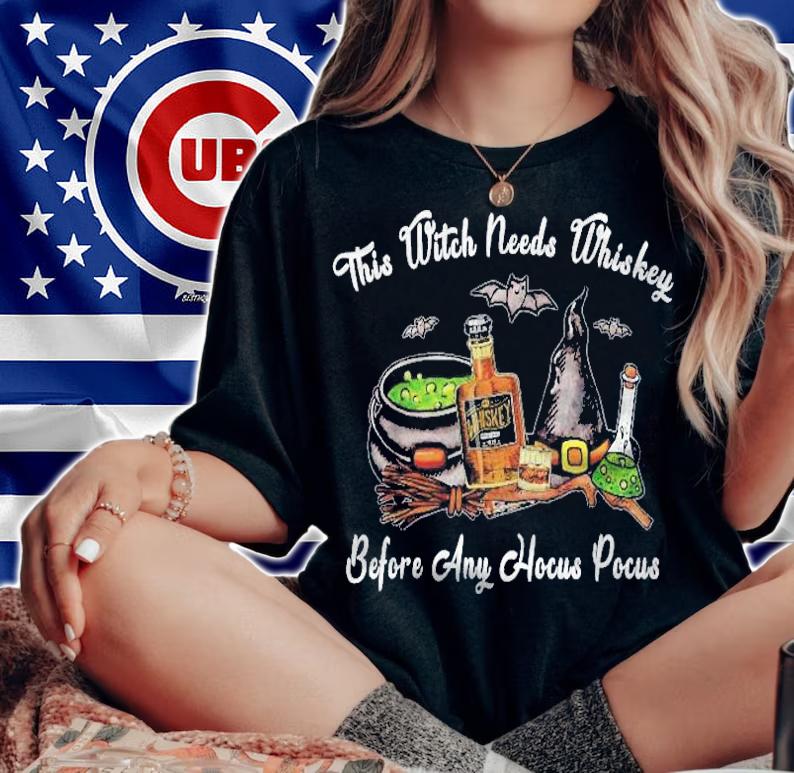 This Witch Needs Whisky Before Any Hocus Halloween Pocus T-shirt
