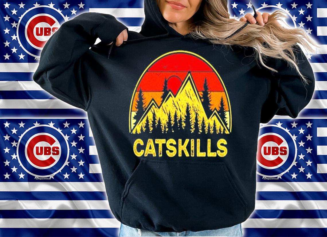 Vintage Catskills New York Mountains Nature Hiking Souvenir T-Shirt hoodie
