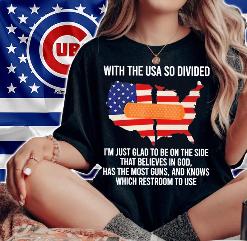 With The Usa So Divided T-Shirt woman shirt
