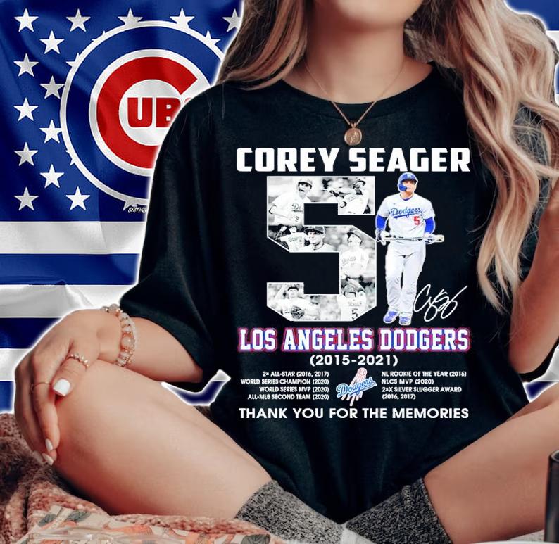 Corey Seager Los Angeles Dodgers 2015-2021 Signatures Thank You For The Memories Shirt woman shirt
