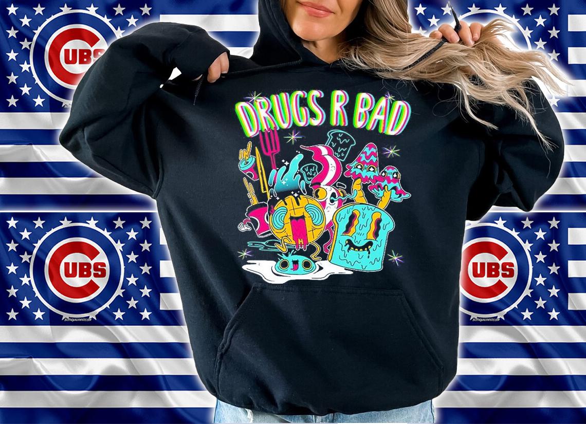 Drugs R Bad Trippy Breakfast T-Shirt