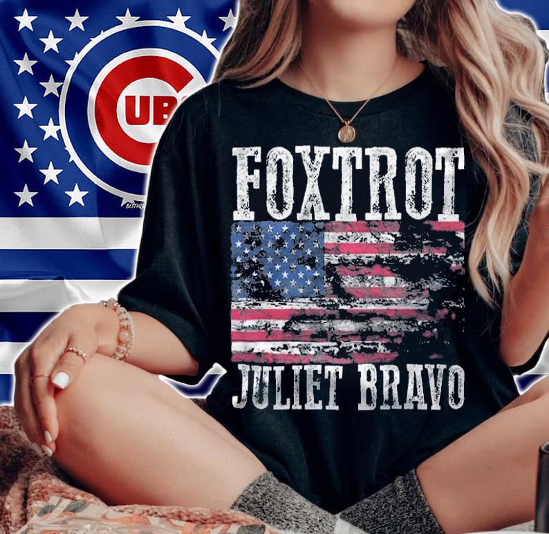 FJB Foxtrot Juliet Bravo Anti Biden USA Flag Vintage T-Shirt