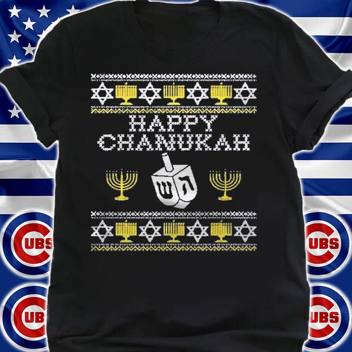 Happy Chanukah Ugly Sweater Funny Hanukkah Christmas Gifts Pullover Shirt