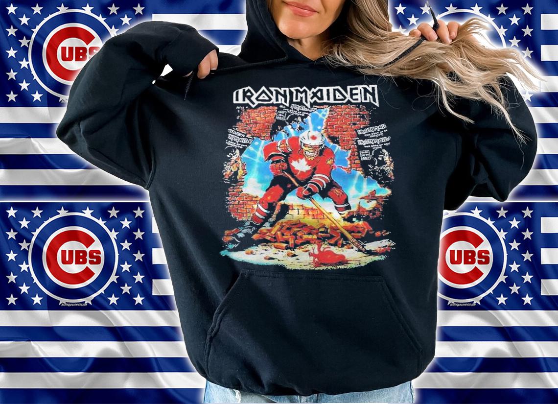 Iron Maiden hockey Canada T-shirt hoodie