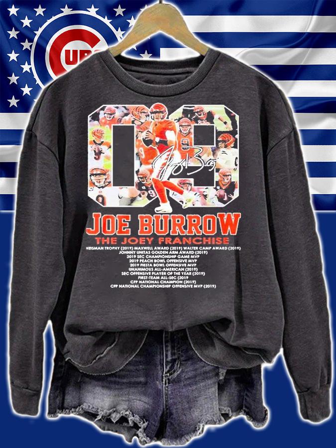 Joe Burrow the Joey Franchise Cincinnati Bengals signature shirt sweatshirt