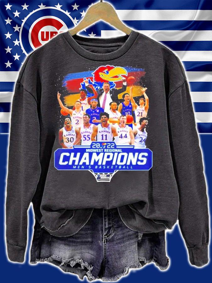 Kansas Jayhawks Champions Final Four March Madness 2022 T-Shirt sweatshirt