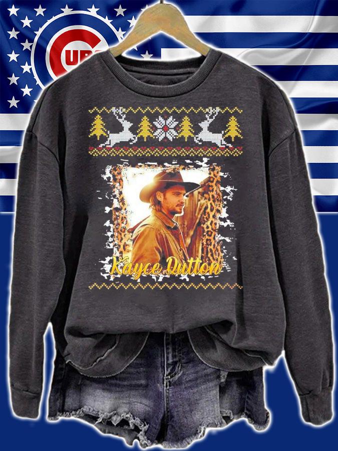 Kayce Dutton Rip The Christmas Tree Yellowstone Ugly Christmas Shirt sweatshirt