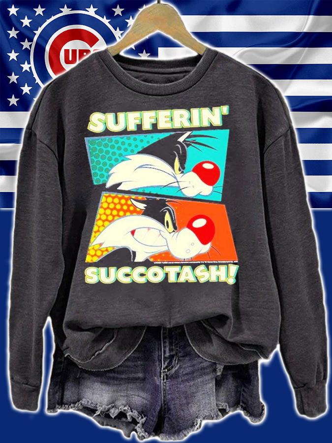 Looney Tunes Sylvester Sufferin Succotash T-Shirt sweatshirt
