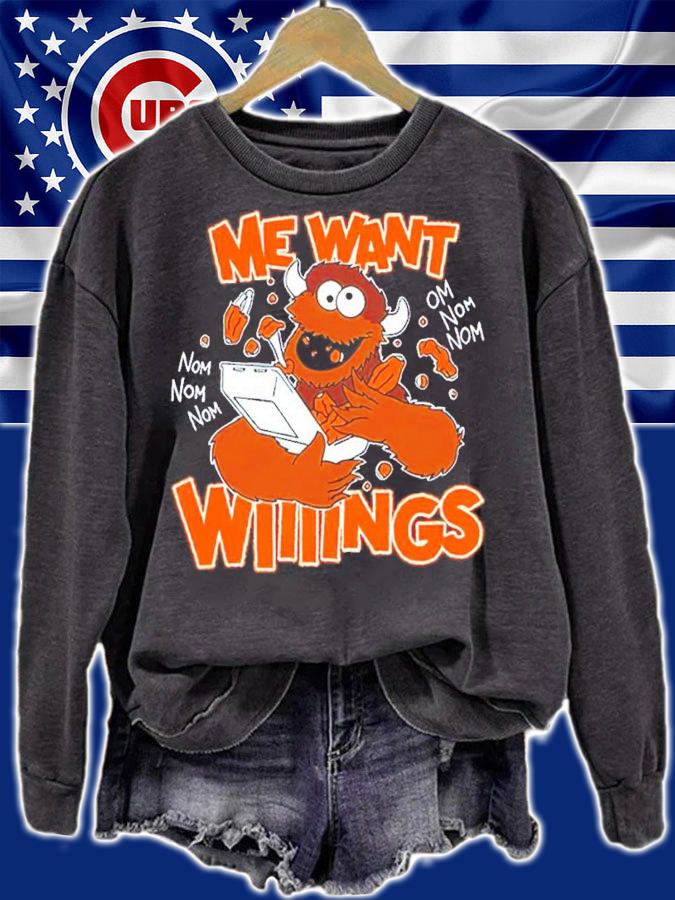 Me Want Wing Monster Shirt sweatshirt
