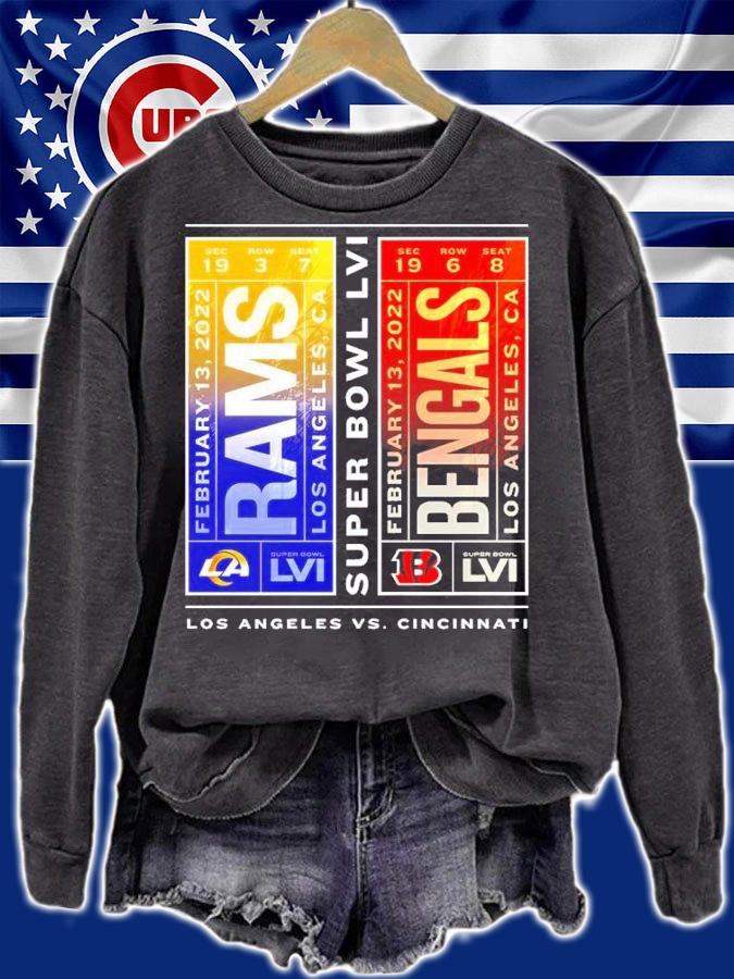 Super Bowl LVI Los Angeles Rams vs Cincinnati Bengals shirt sweatshirt