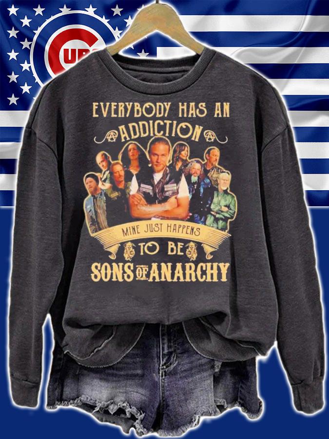Top Everybody Has An Addiction Mine Just Happens To Be Son Of Anarchy Shirt