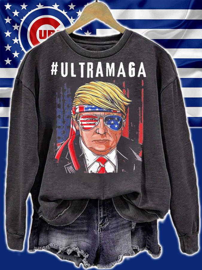 Ultra MAGA Funny Conservative Anti Biden T-Shirt sweatshirt