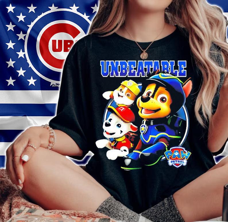 Unbeatable PAW Patrol Print Pattern T-Shirt woman shirt