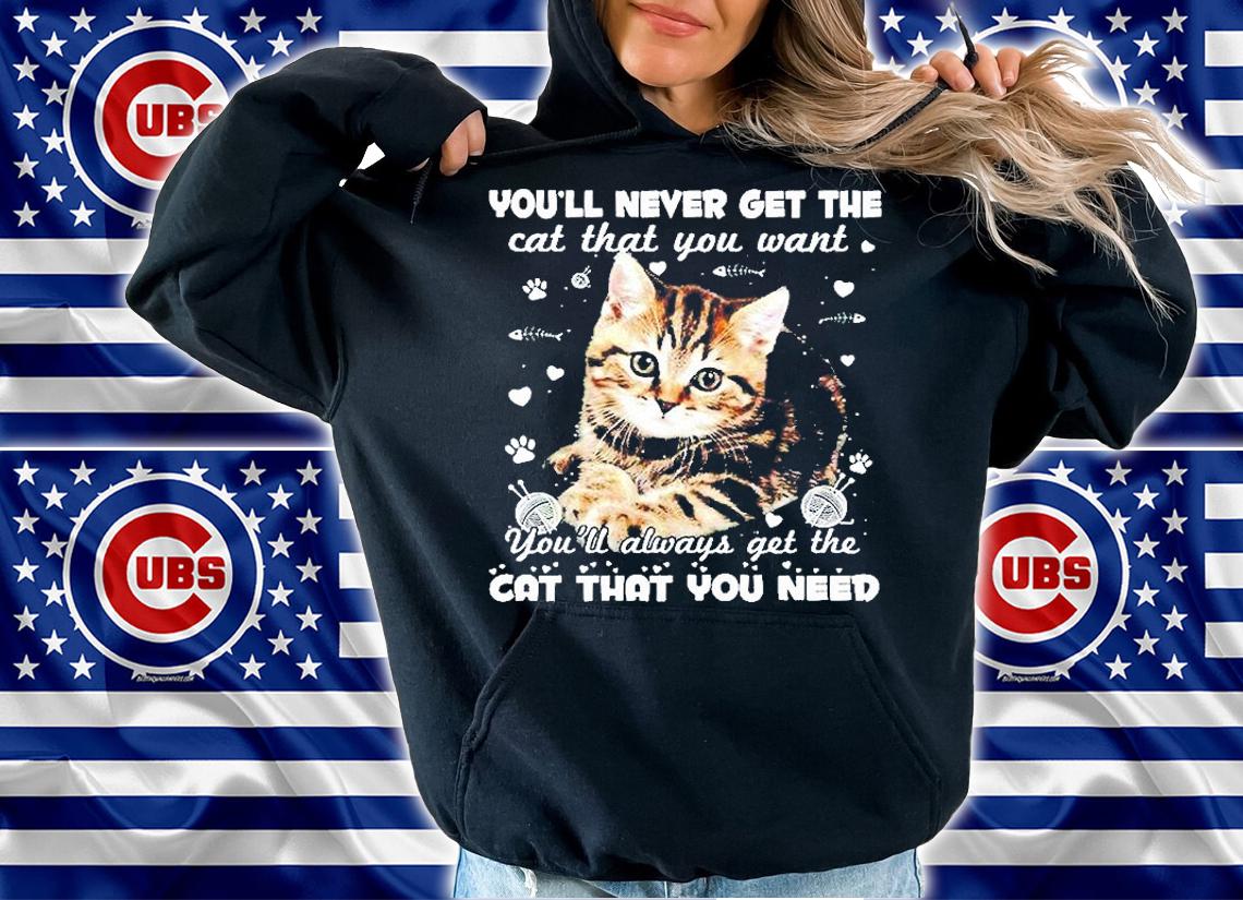 You'll Never Get The Cat That You Want You'll Always Get The Cat That You Need T-Shirt hoodie