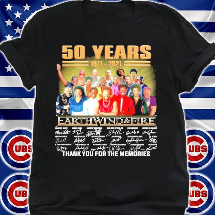 55 years 1971-2021 Earth Wind and Fire signatures shirt shirt
