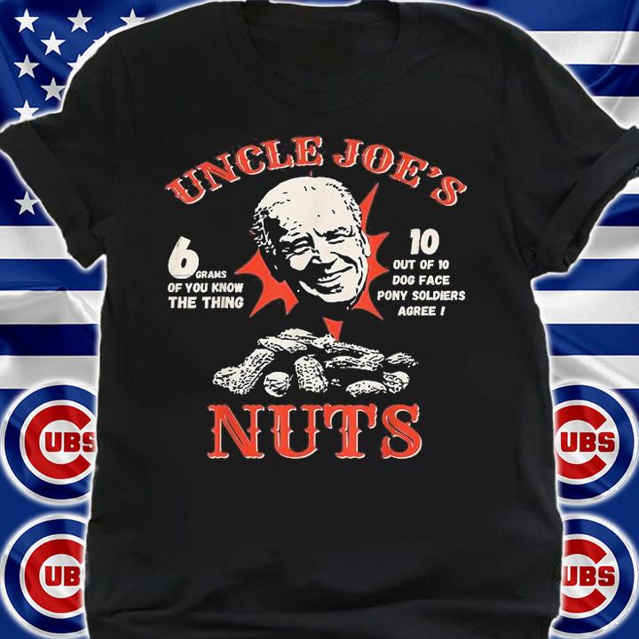 Funny Anti Joe Biden Uncle Joe's Nuts Peanut Parody T-Shirt