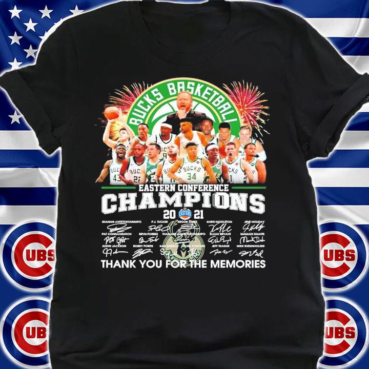 Milwaukee Ducks basketball Eastern Conference Champions 2021 signatures shirt