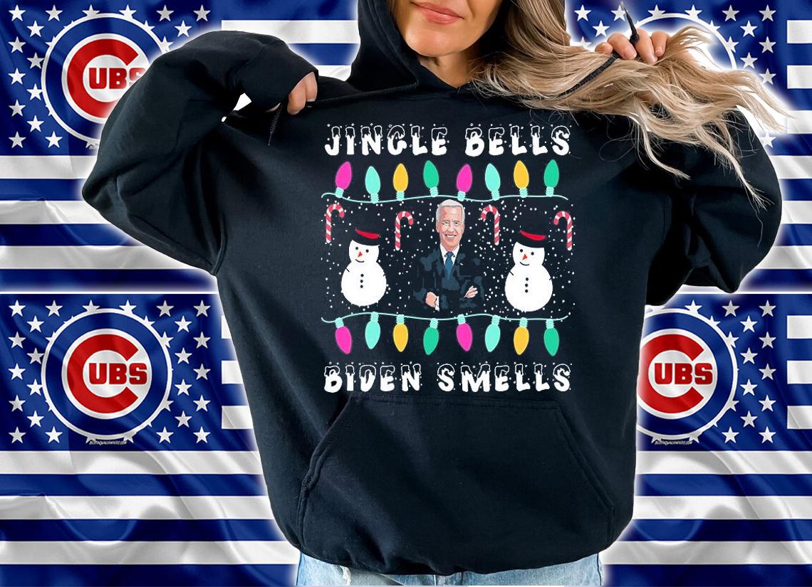 Santa Biden Jingle Bells Biden Smells Anti Biden Christmas T-Shirt hoodie
