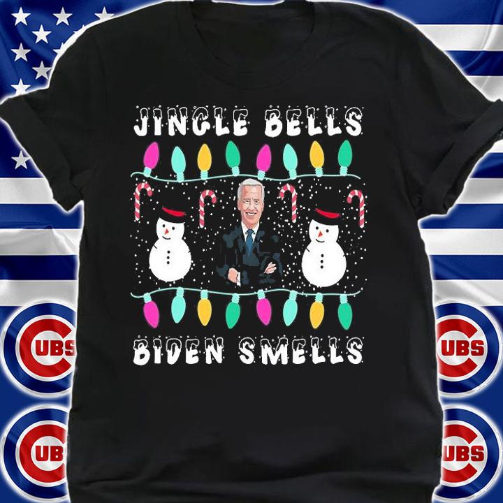 Santa Biden Jingle Bells Biden Smells Anti Biden Christmas T-Shirt shirt