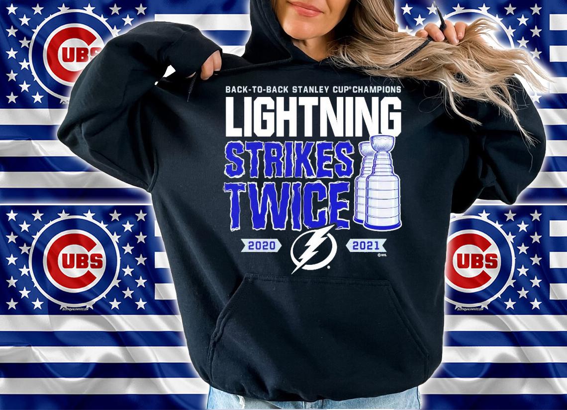 Tampa Bay Lightning back to back stanley cup Champions Strikes Twice shirt hoodie