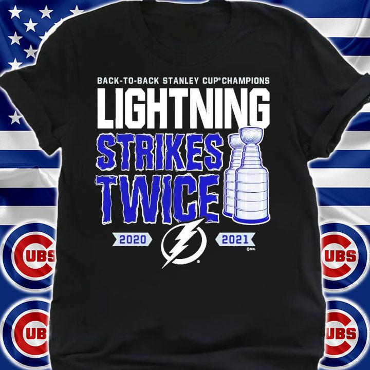 Tampa Bay Lightning back to back stanley cup Champions Strikes Twice shirt shirt