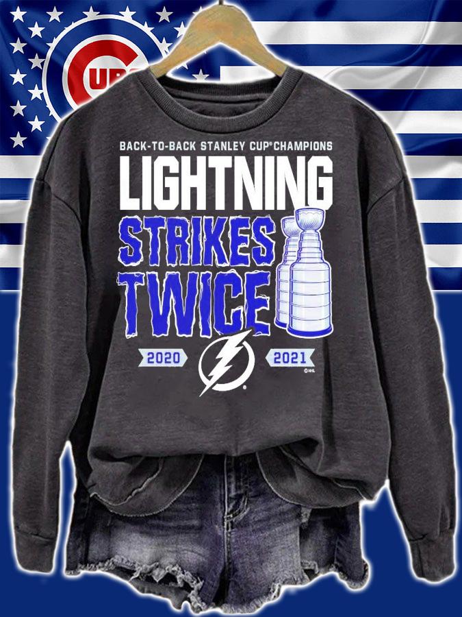 Tampa Bay Lightning back to back stanley cup Champions Strikes Twice shirt sweatshirt