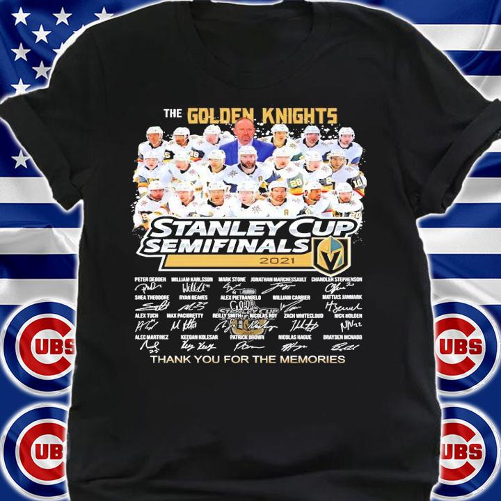 The Golden Knights Stanley Cup Semifinals 2021 Vegas signatures shirt