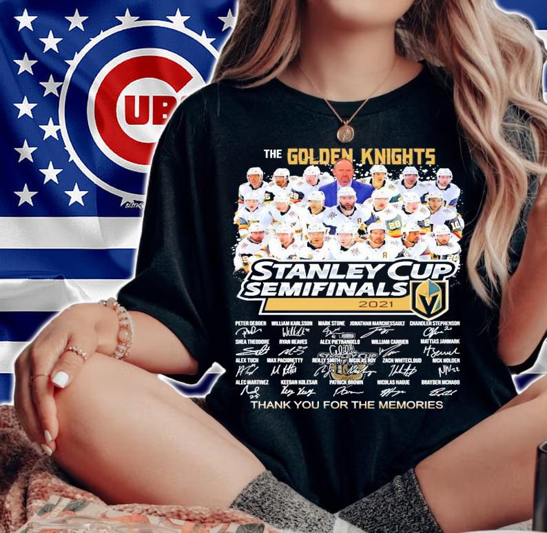 The Golden Knights Stanley Cup Semifinals 2021 Vegas signatures shirt