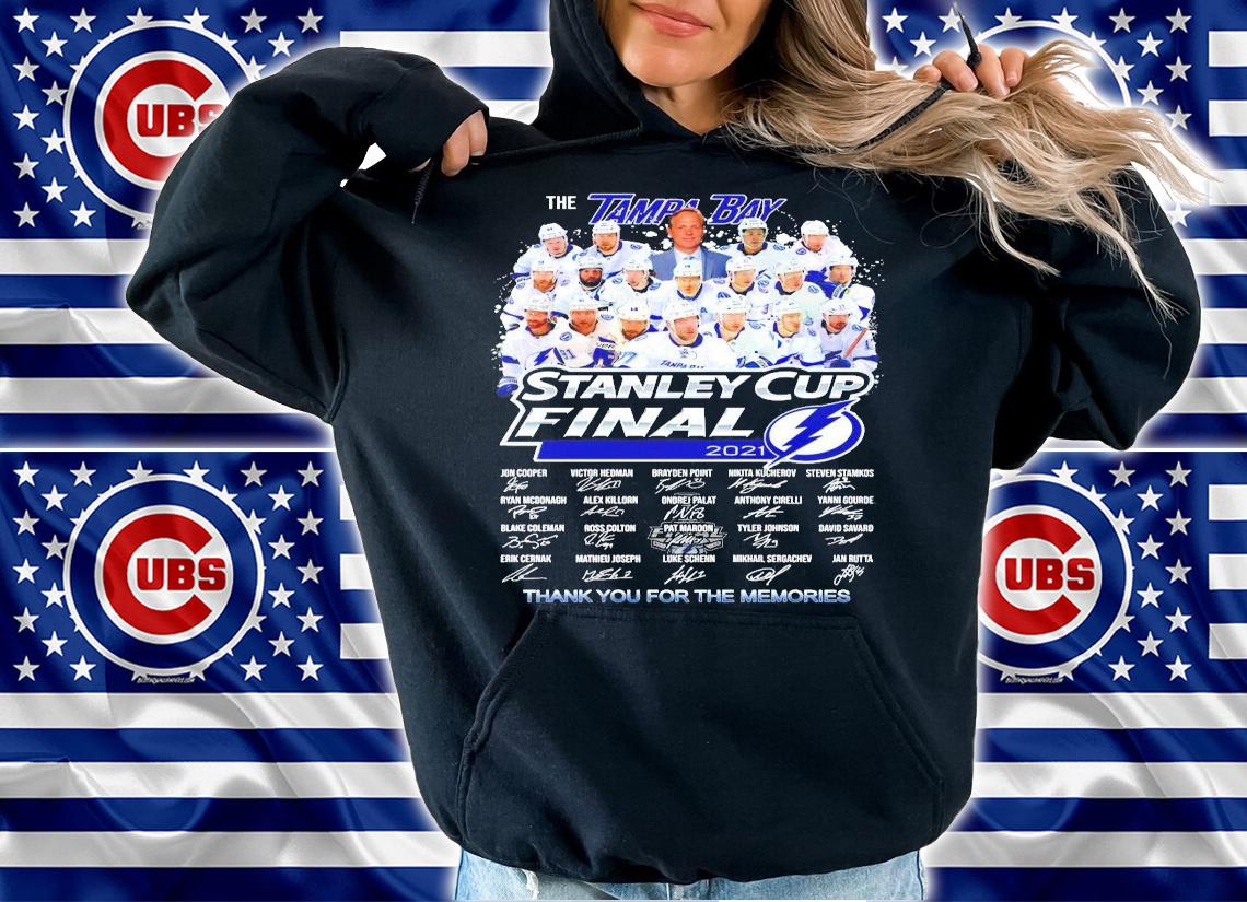The Tampa Bay Stanley Cup Finals 2021 signatures t-shirt hoodie