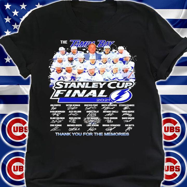 The Tampa Bay Stanley Cup Finals 2021 signatures t-shirt shirt