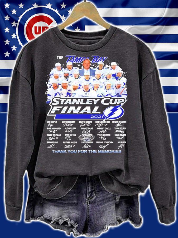 The Tampa Bay Stanley Cup Finals 2021 signatures t-shirt sweatshirt