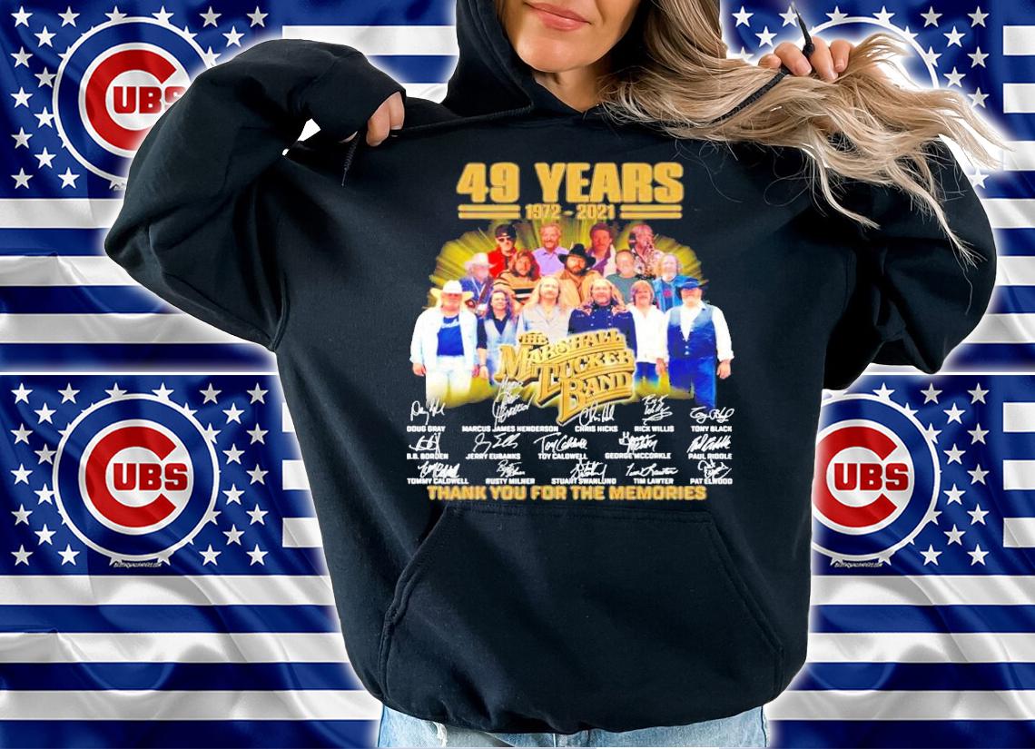 49 years 1972-2021 The Marshall Tucker Band signatures shirt