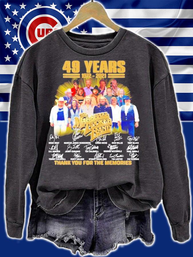 49 years 1972-2021 The Marshall Tucker Band signatures shirt