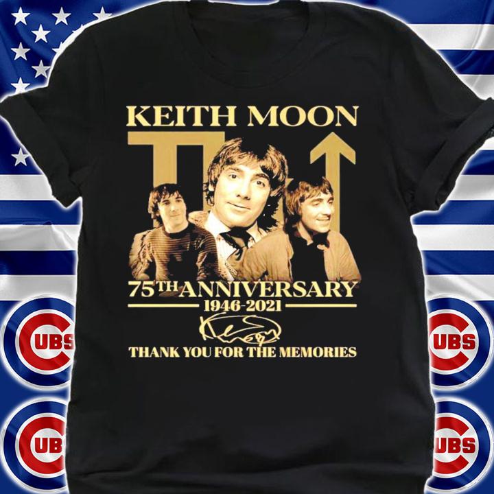 Keith Moon 75th anniversary 1946-2021 signature shirt
