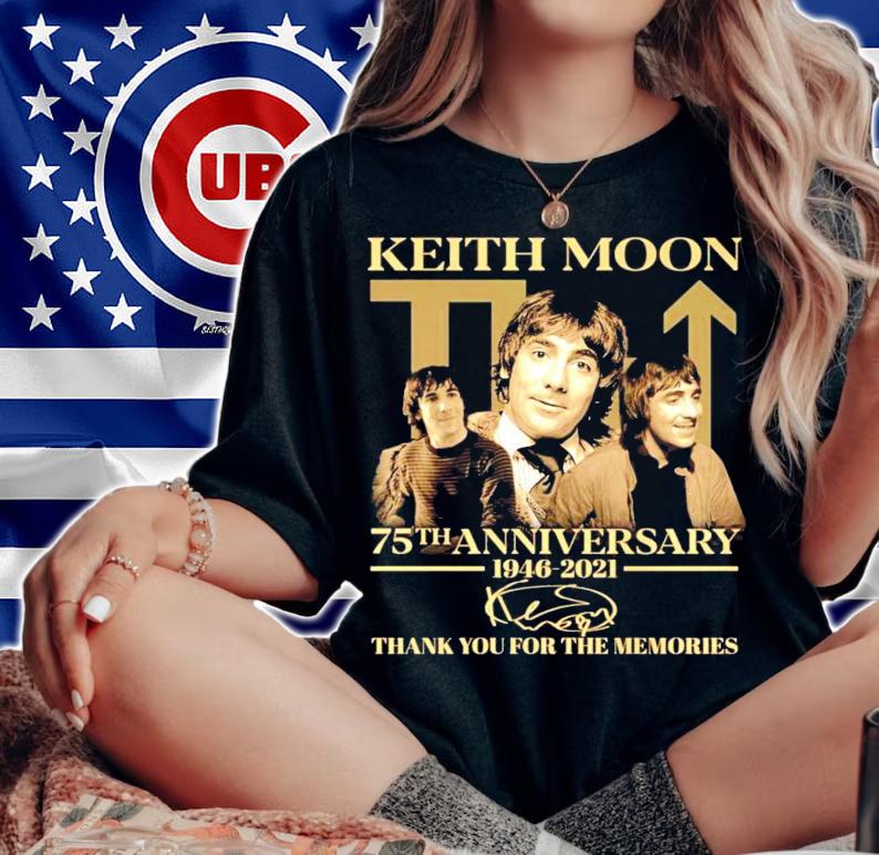 Keith Moon 75th anniversary 1946-2021 signature shirt