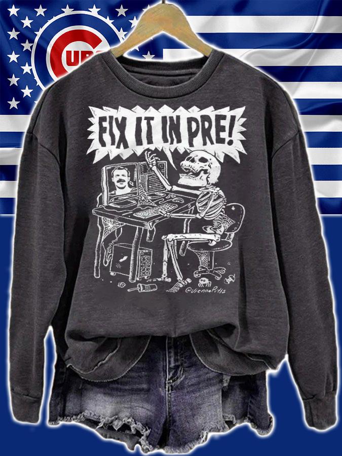 Skeleton Fix It In Pre Shirt