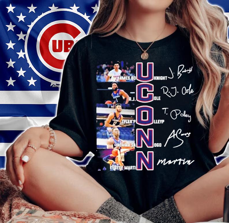 UCONN James Bouknight RJ Cole Tyler Polley Adama Sanogo Tyrese Martin signature shirt t-shirt